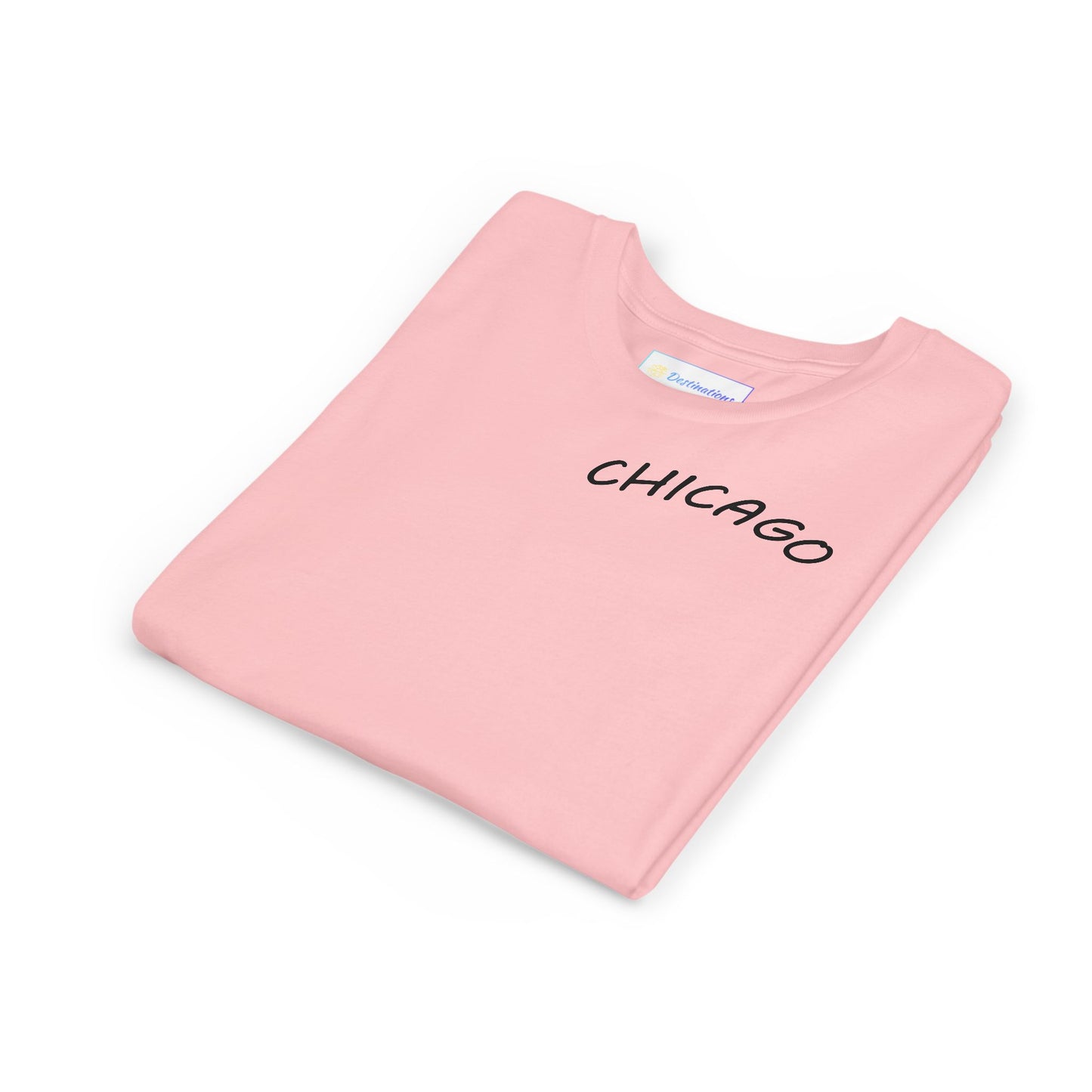 Retro Chicago Sunset Unisex Youth Short Sleeve Tee