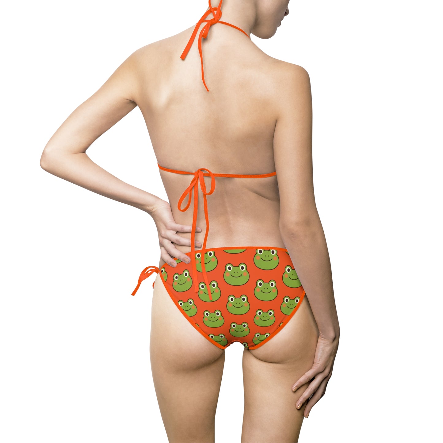 Frog Print Two-Piece Bikini Set