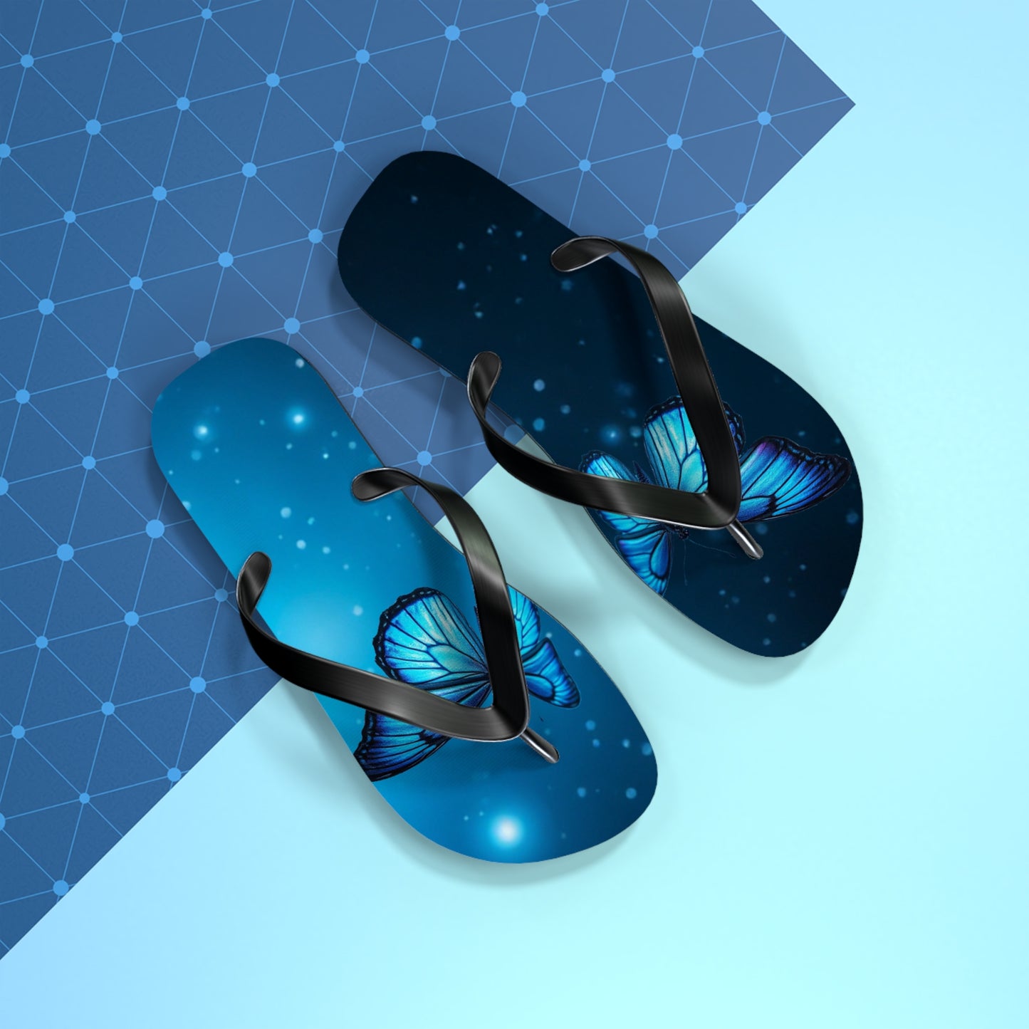 Mystical Butterfly Flip Flops