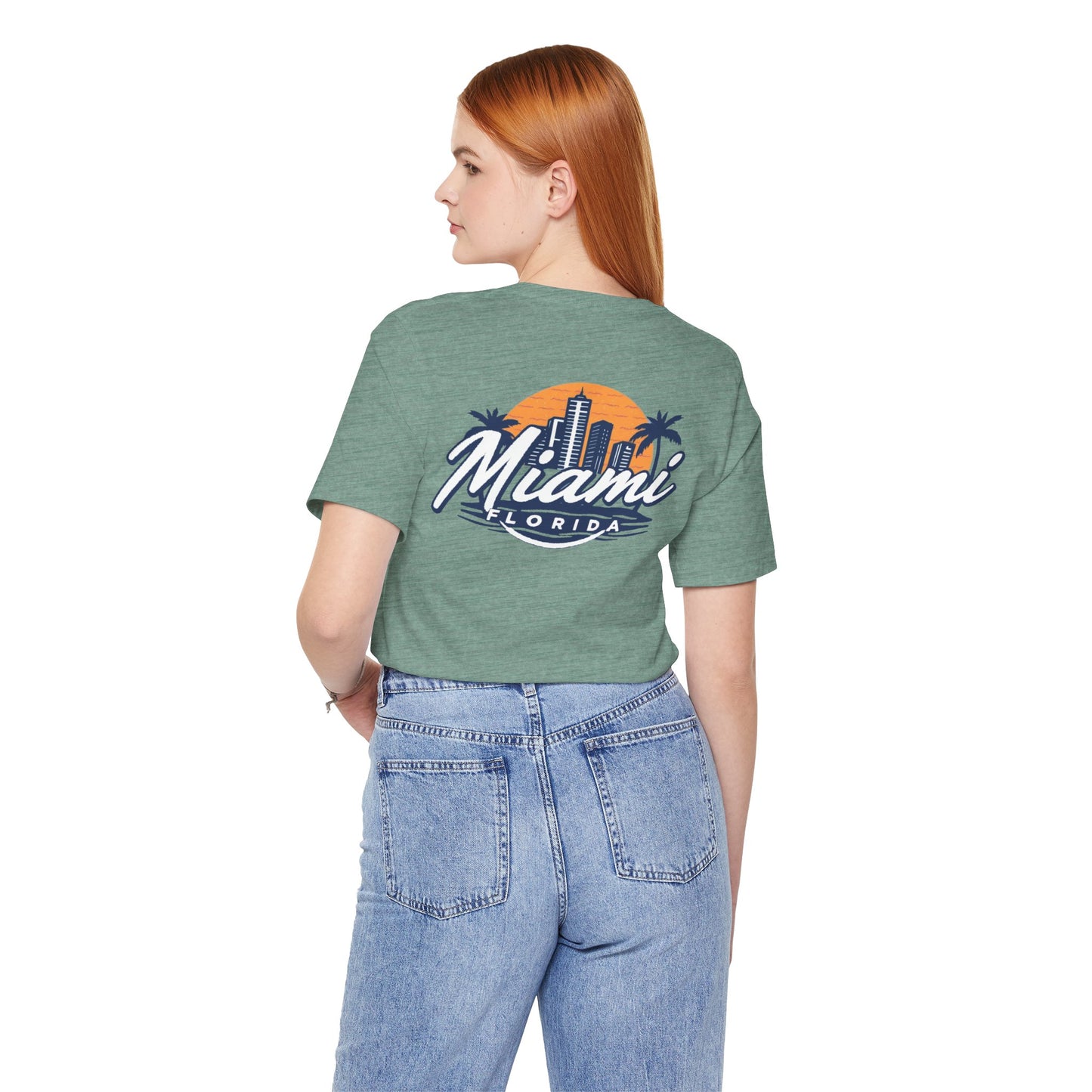 Retro Miami Unisex Jersey Short Sleeve Tee