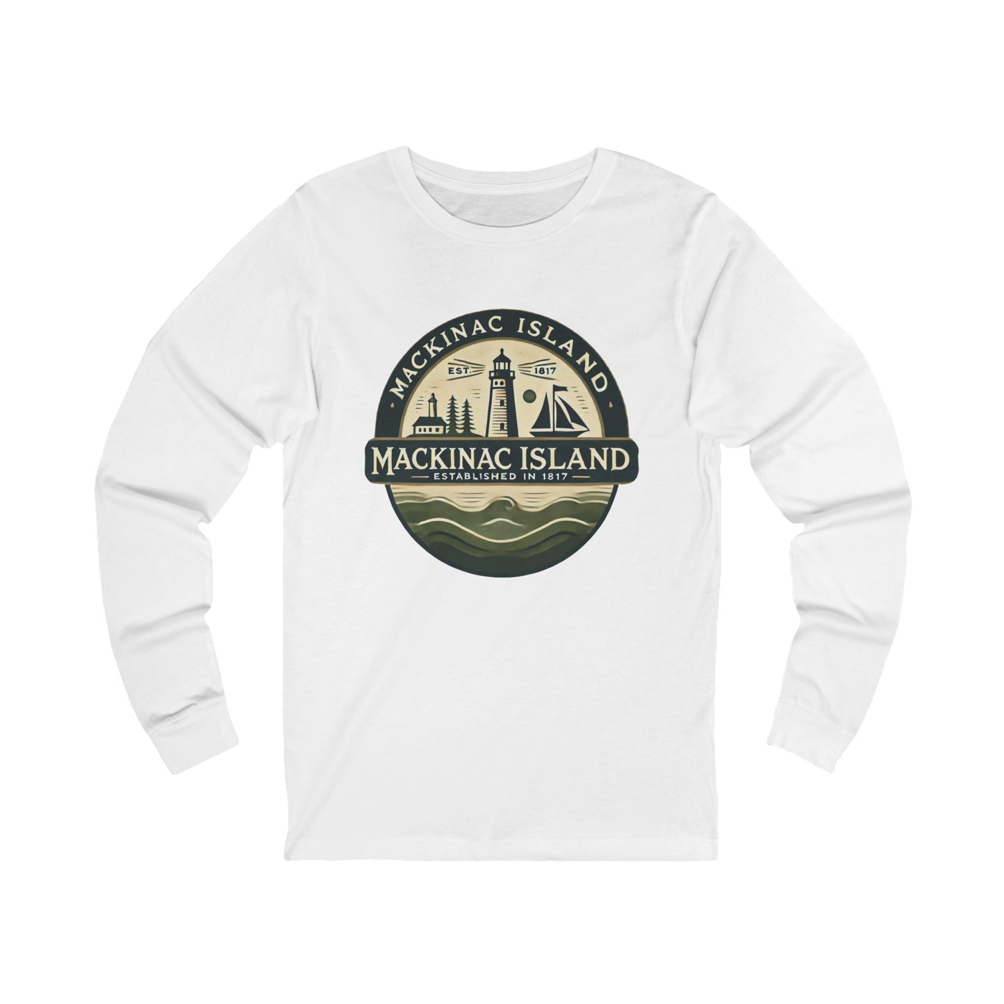 Vintage Mackinac Island Unisex Jersey Long Sleeve Tee