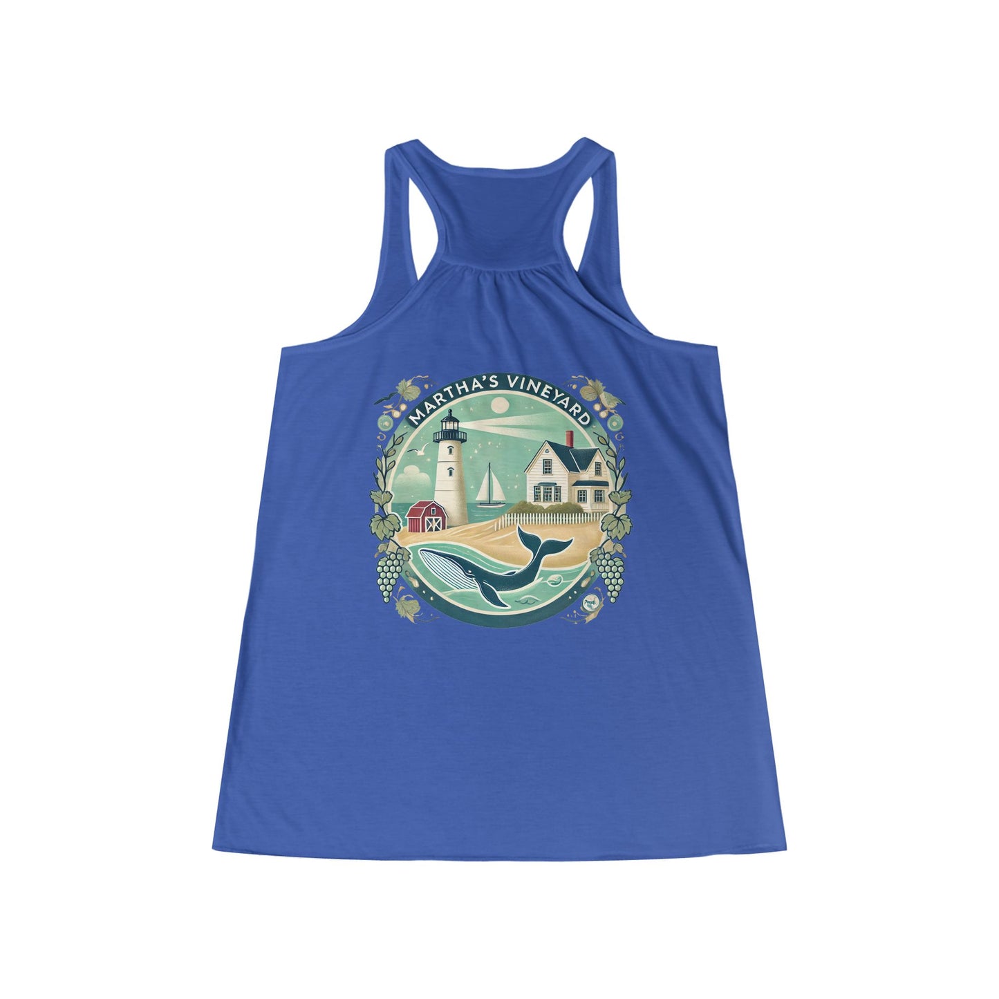 Vintage Martha's Vineyard Women's Flowy Racerback Tank