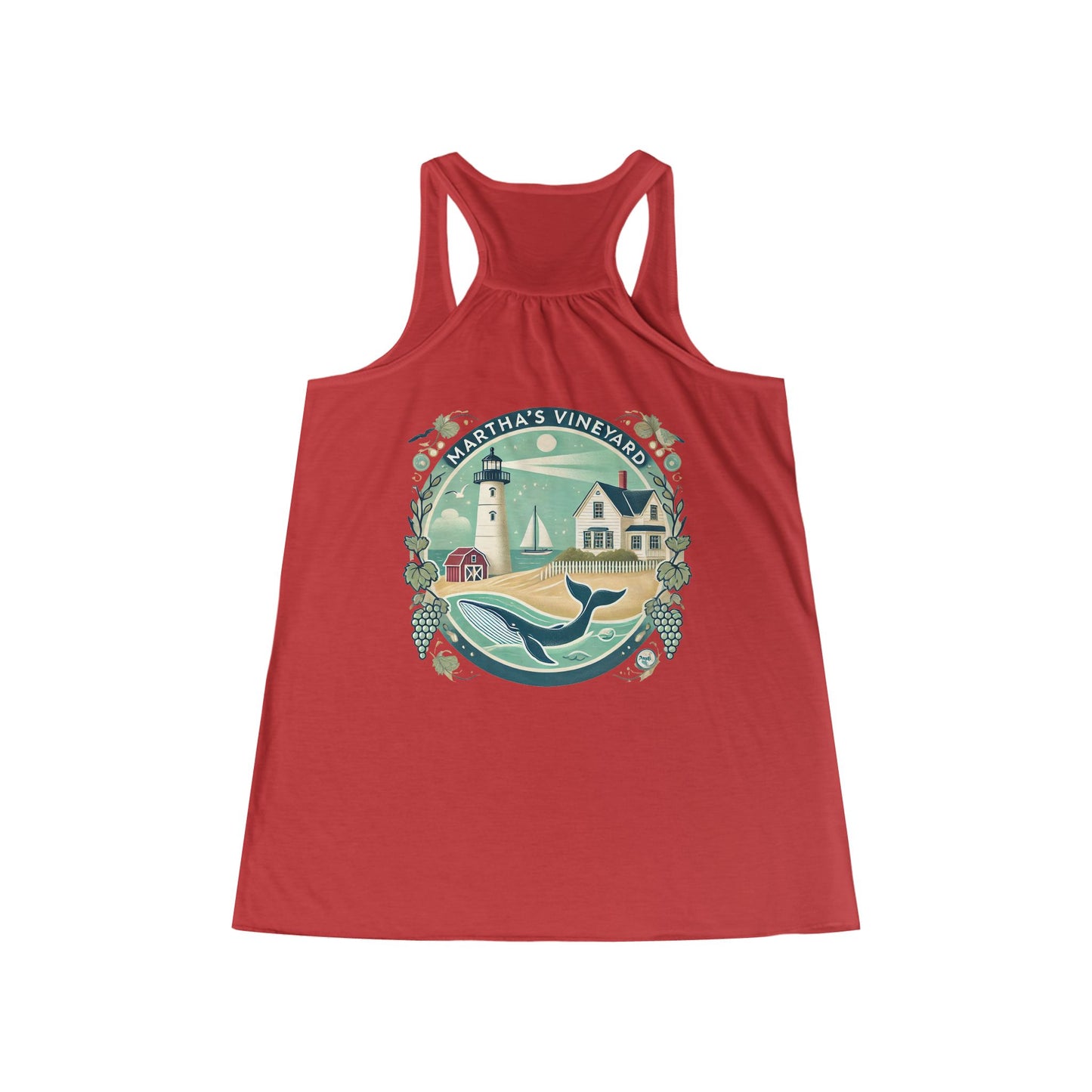 Vintage Martha's Vineyard Women's Flowy Racerback Tank