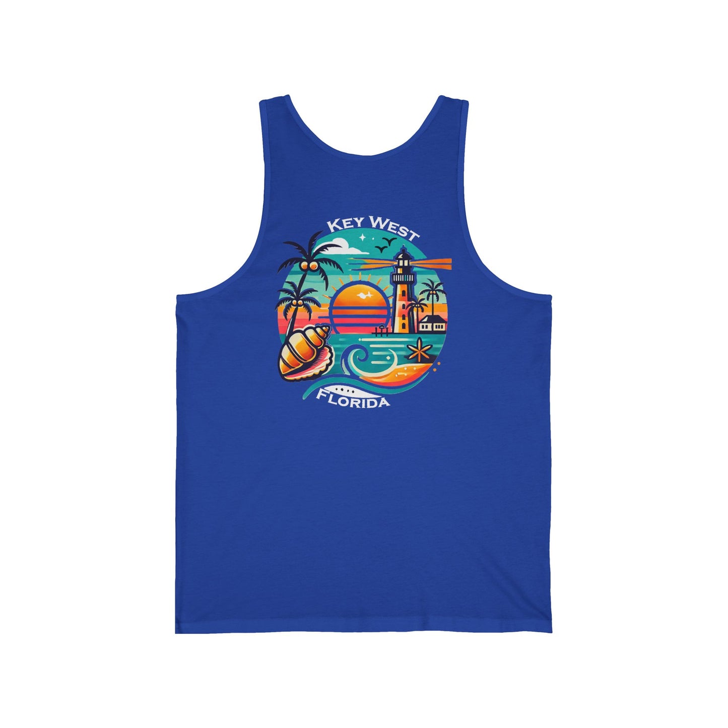 Vibrant Key West Unisex Jersey Tank