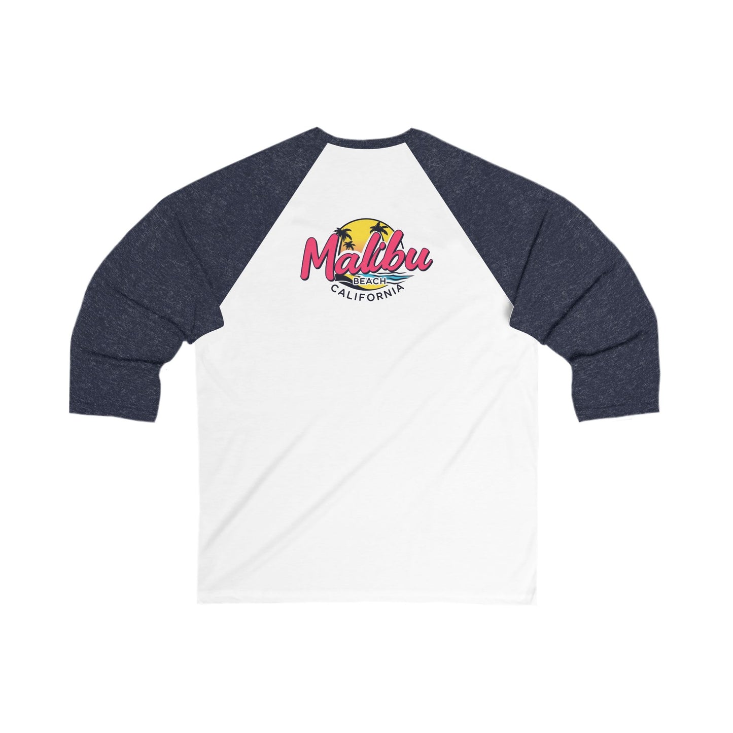 Retro Malibu Men's 3/4 Sleeve Baseball Tee