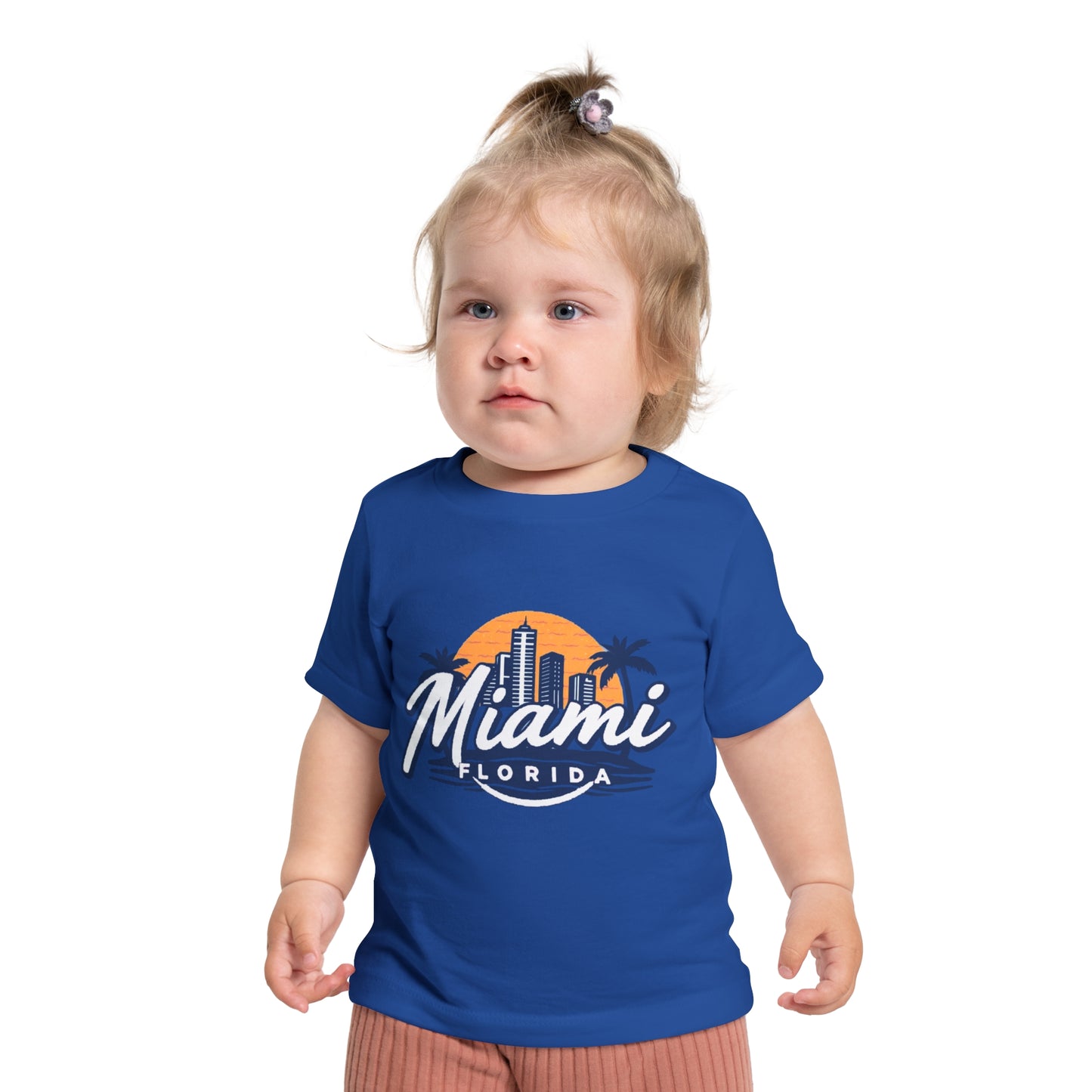 Retro Miami Unisex Baby Short Sleeve T-Shirt
