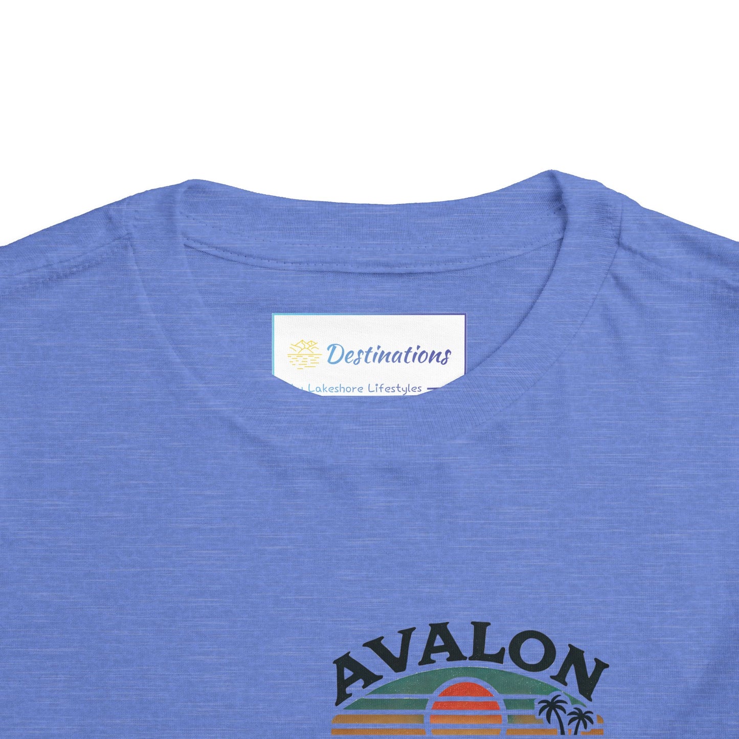 Retro Avalon Sunset Unisex Toddler Short Sleeve Tee