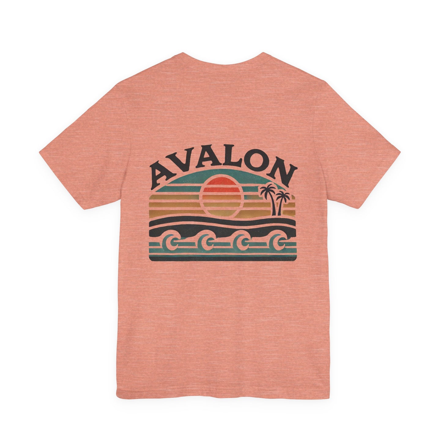Retro Avalon Sunset Unisex Jersey Tee
