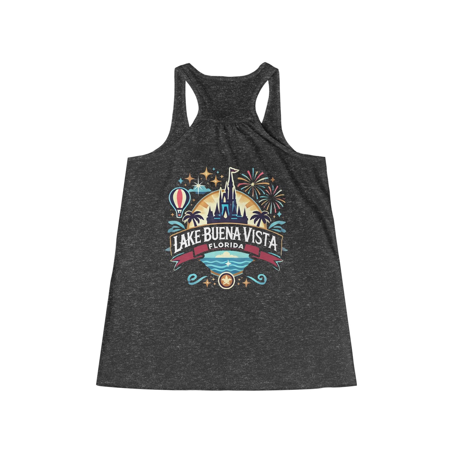 Adventurous Lake Buena Vista Women's Flowy Racerback Tank