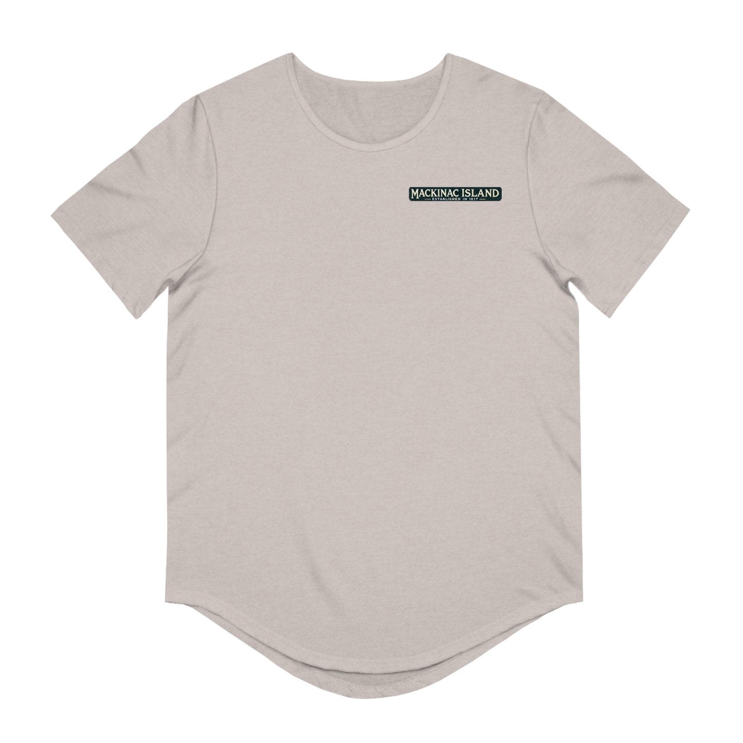 Vintage Mackinac Island Men's Jersey Curved Hem Tee
