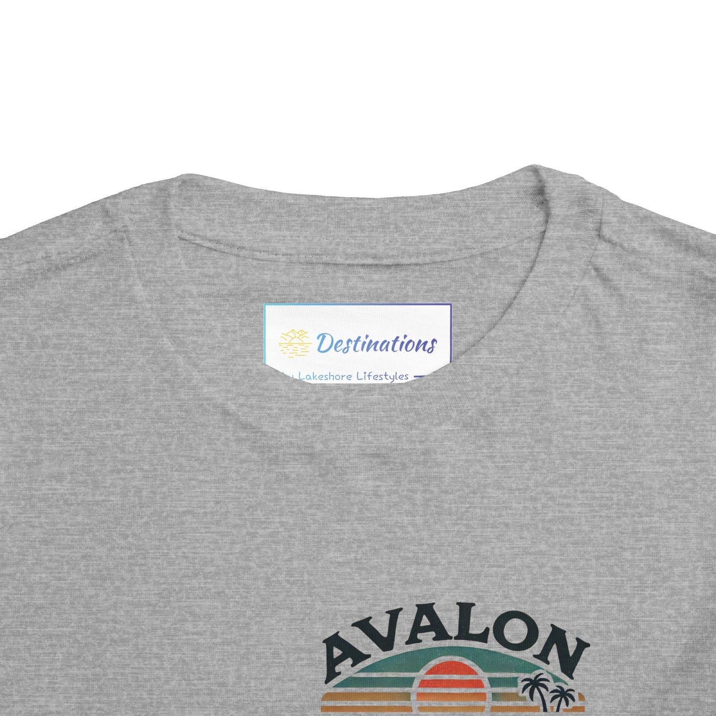Retro Avalon Sunset Unisex Toddler Short Sleeve Tee