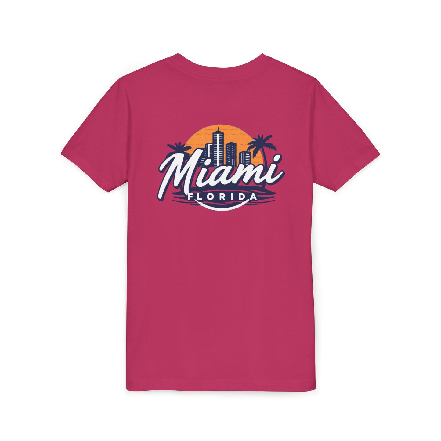 Retro Miami Unisex Youth Short Sleeve Tee