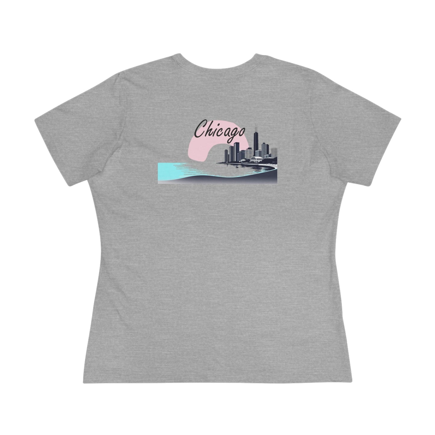 Elegant Chicago Skyline Women's Cotton Tee