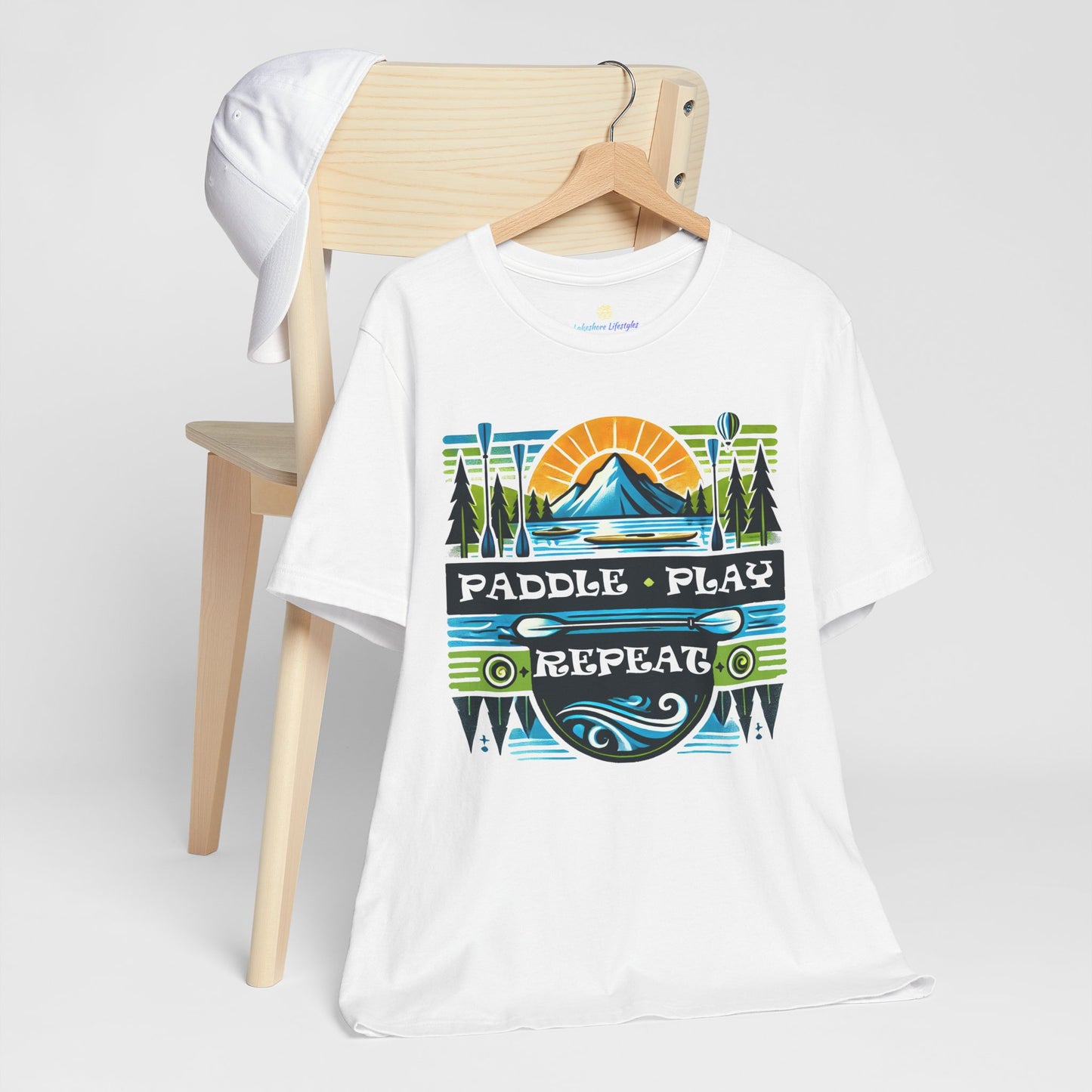 Paddle, Play, Repeat Short Sleeve Tee