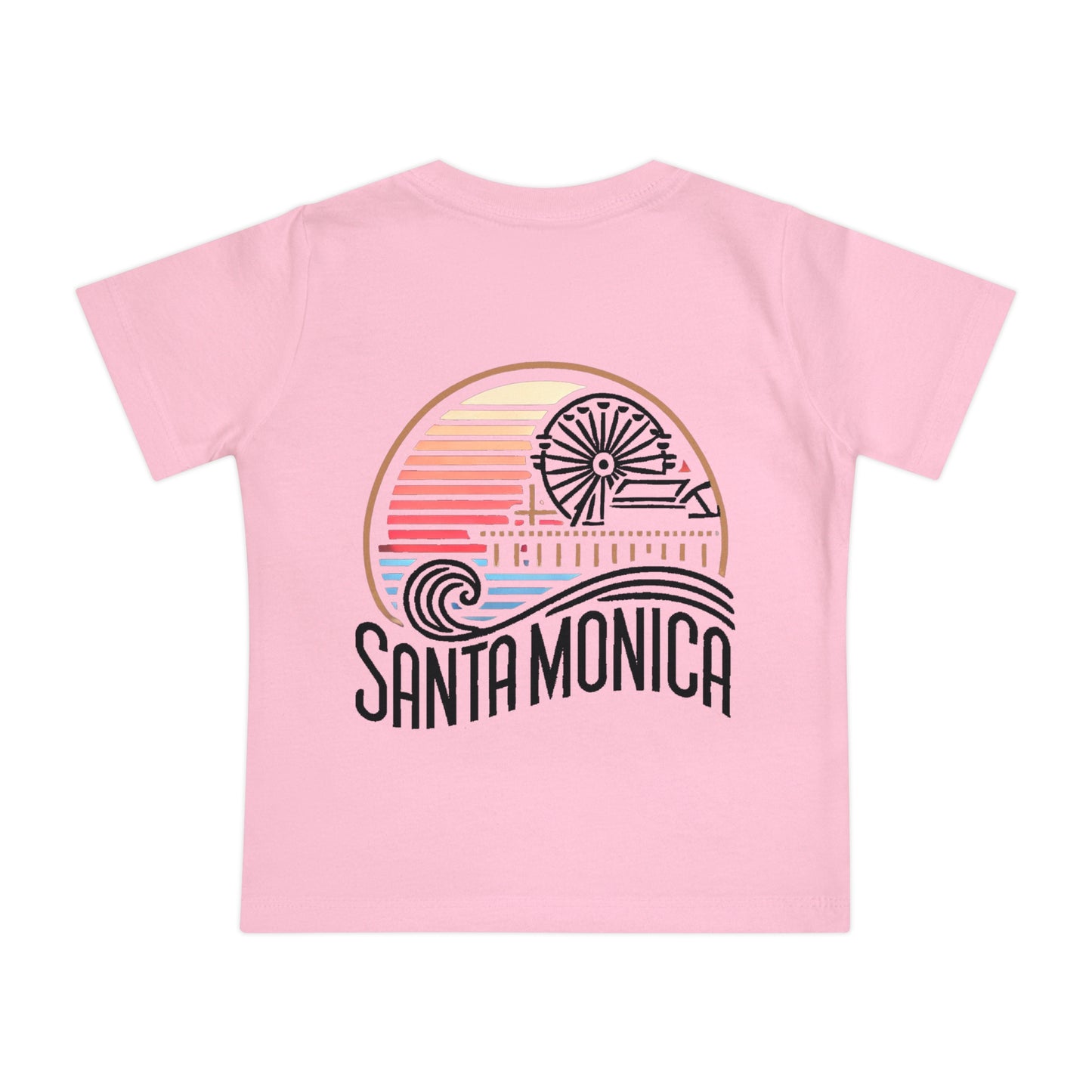 Vibrant Santa Monica Unisex Baby Short Sleeve T-Shirt