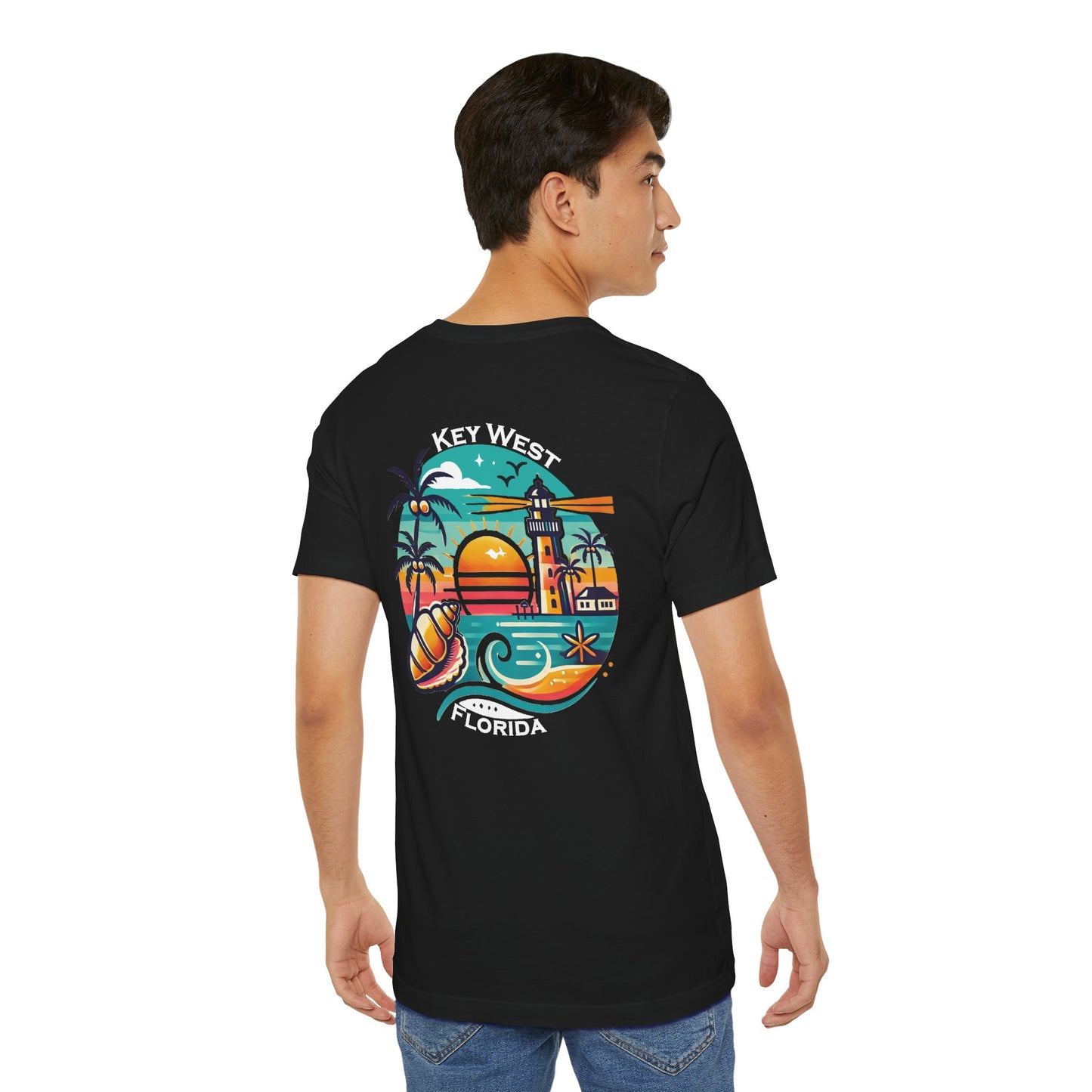 Vibrant Key West Unisex Jersey Short Sleeve Tee