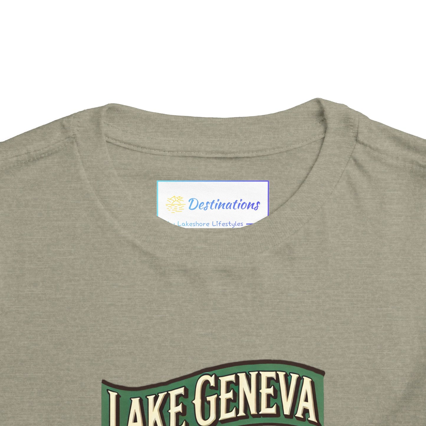 Retro Lake Geneva Unisex Toddler Short Sleeve Tee