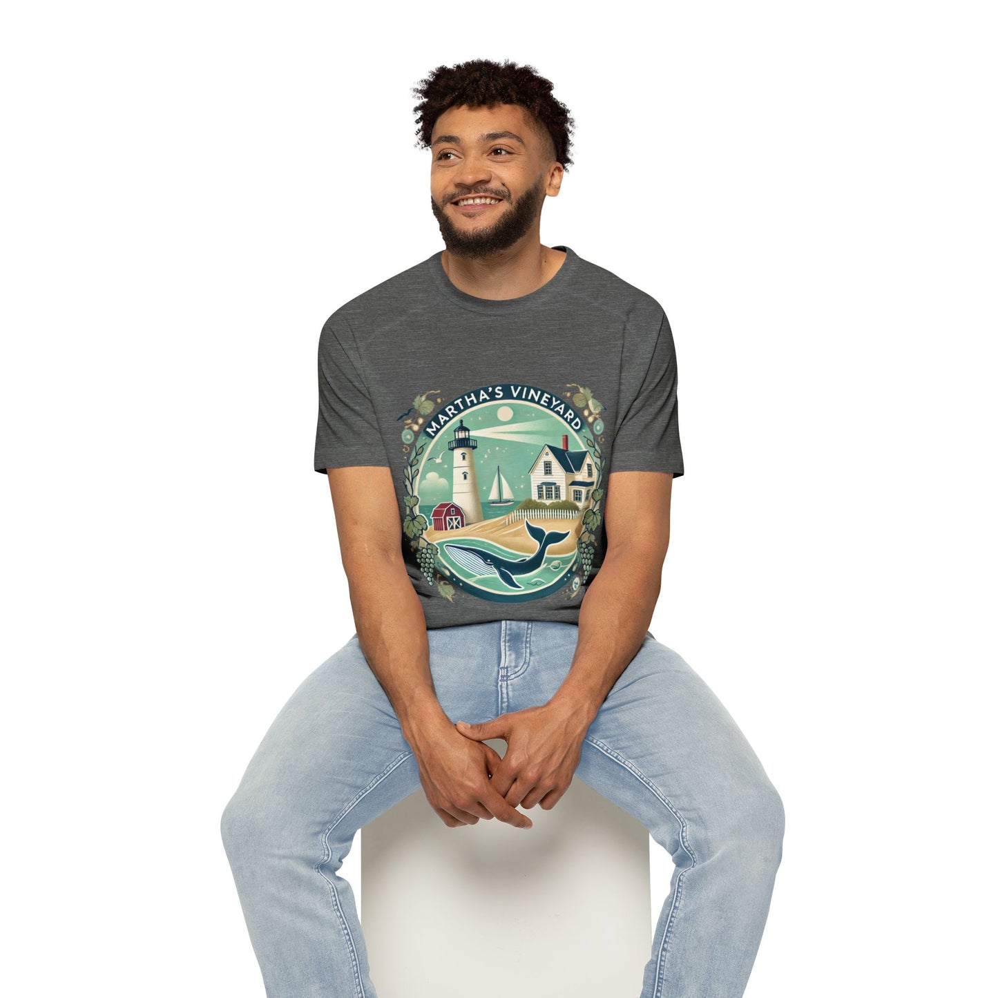 Vintage Martha's Vineyard Men's Raglan T-Shirt