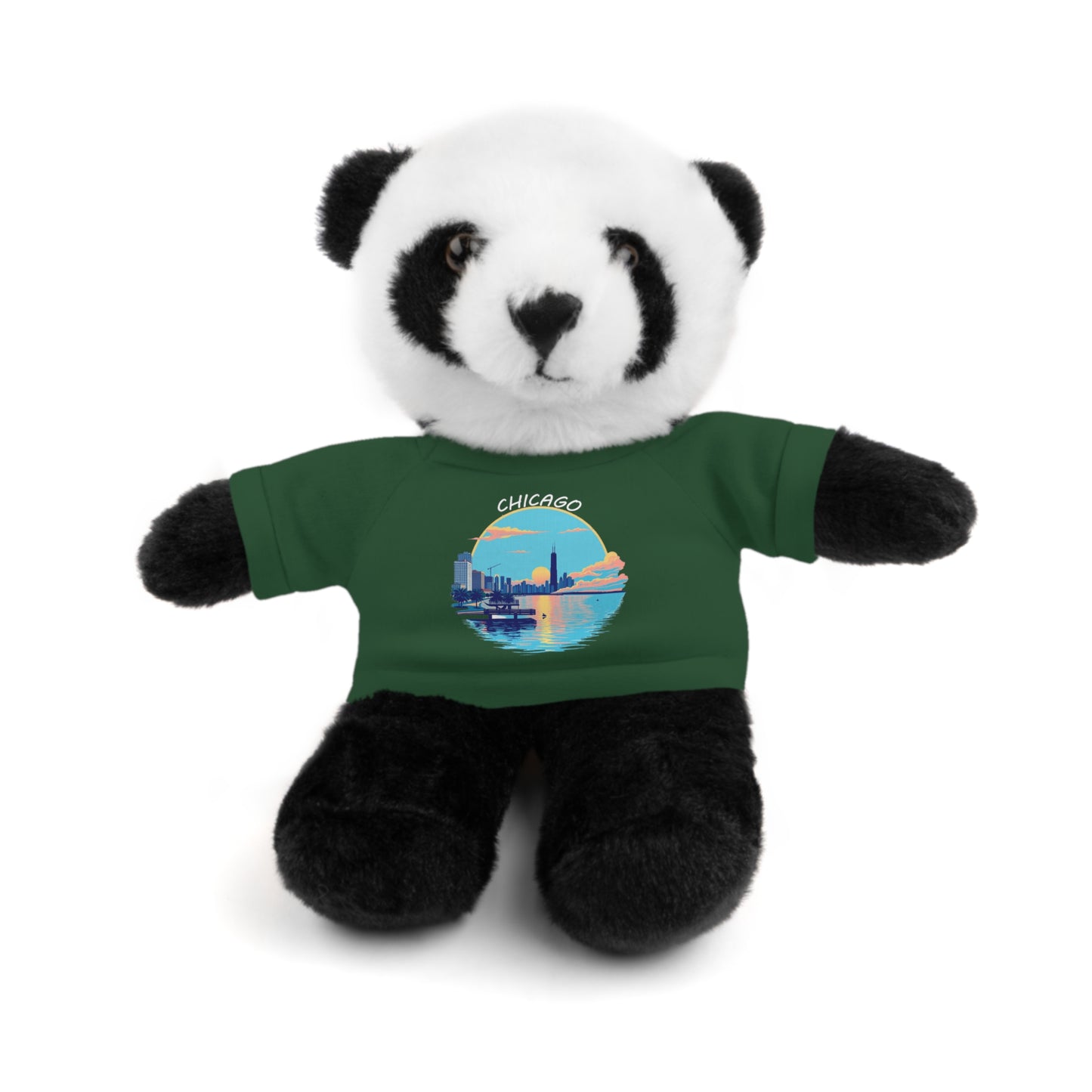 Retro Chicago Sunset Stuffed Animals with Tee
