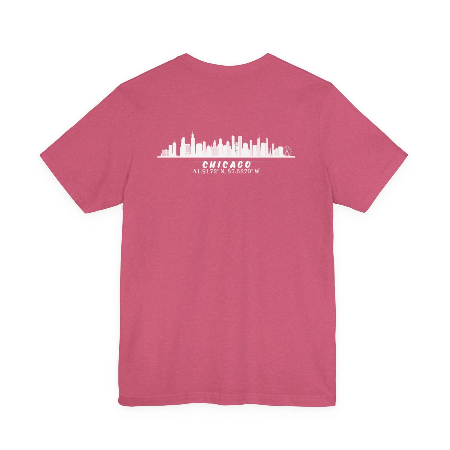 Latitudes Chicago Skyline Unisex Jersey Short Sleeve Tee