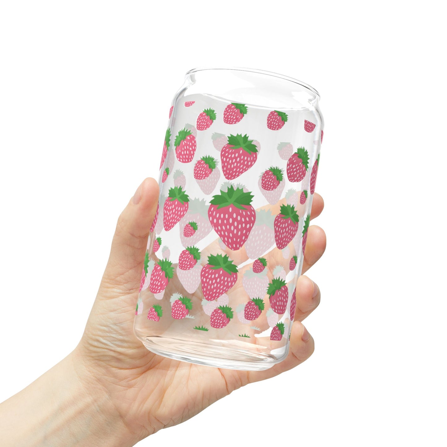 Strawberry Sipper Glass