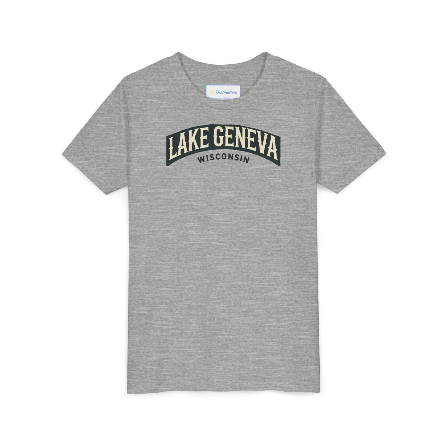 Vintage Lake Geneva Unisex Youth Short Sleeve Tee