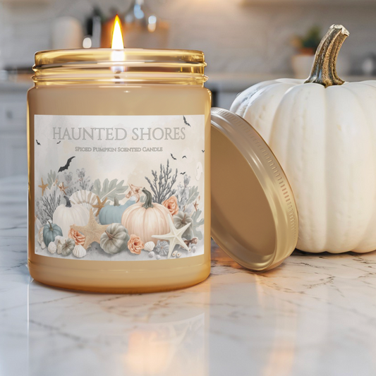 Haunted Shores Scented Soy Candle, Fall Coastal Candle