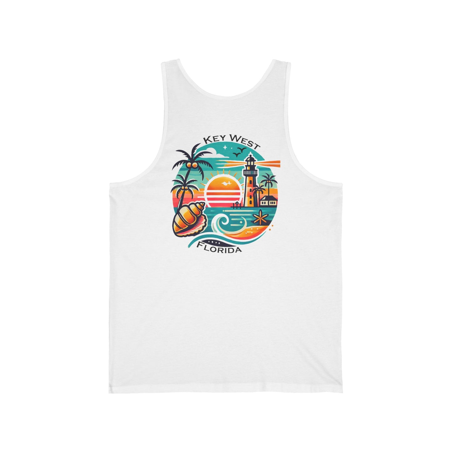 Vibrant Key West Unisex Jersey Tank