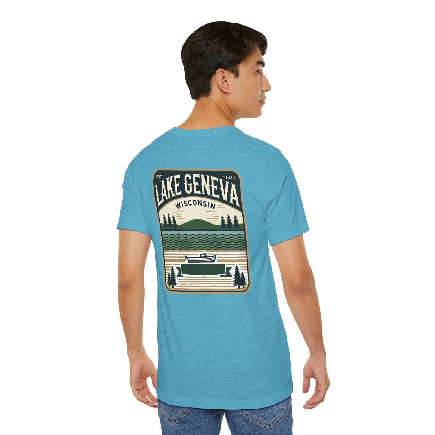 Vintage Lake Geneva Unisex Jersey Short Sleeve Tee