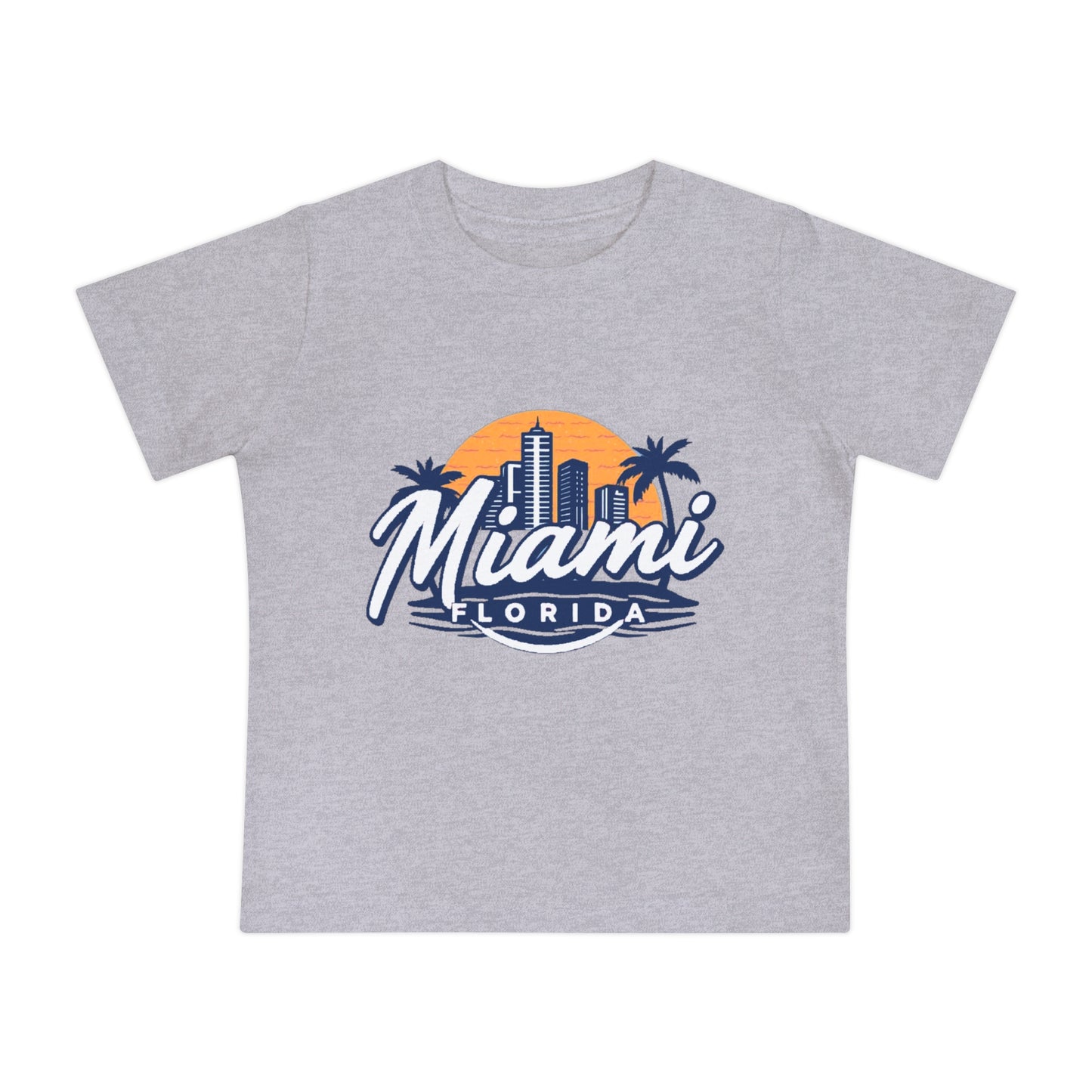 Retro Miami Unisex Baby Short Sleeve T-Shirt