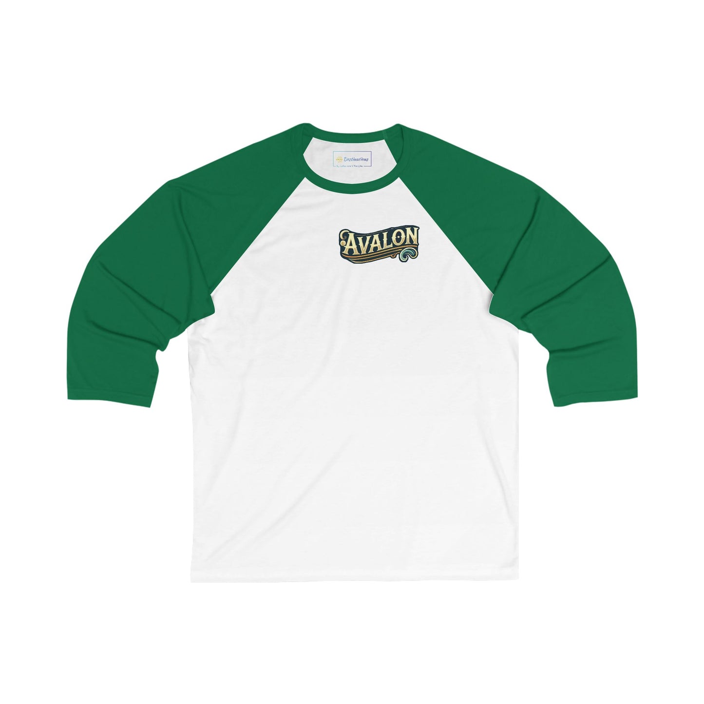 Elegant Avalon Men's 3/4 Sleeve Baseball Tee