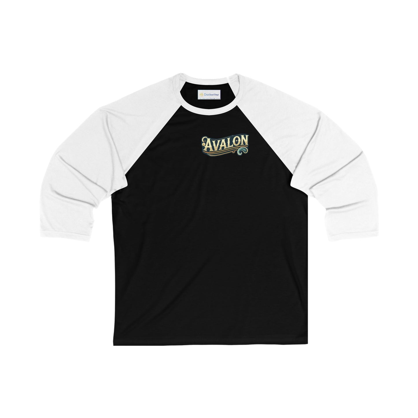 Elegant Avalon Men's 3/4 Sleeve Baseball Tee