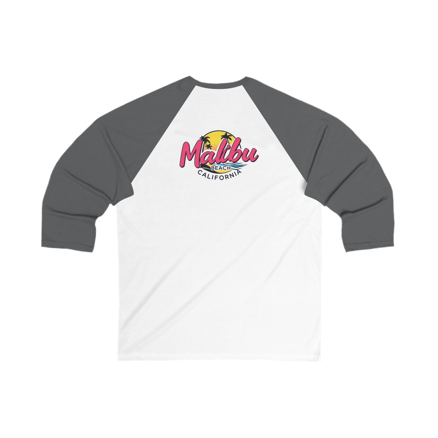 Retro Malibu Men's 3/4 Sleeve Baseball Tee
