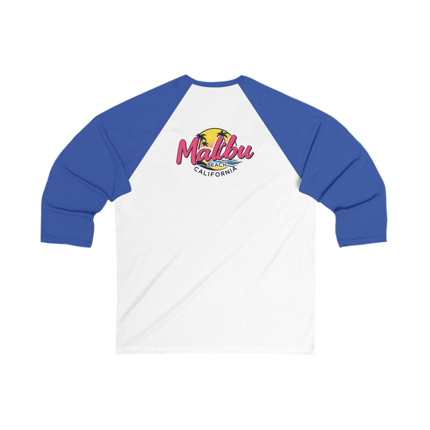 Retro Malibu Men's 3/4 Sleeve Baseball Tee