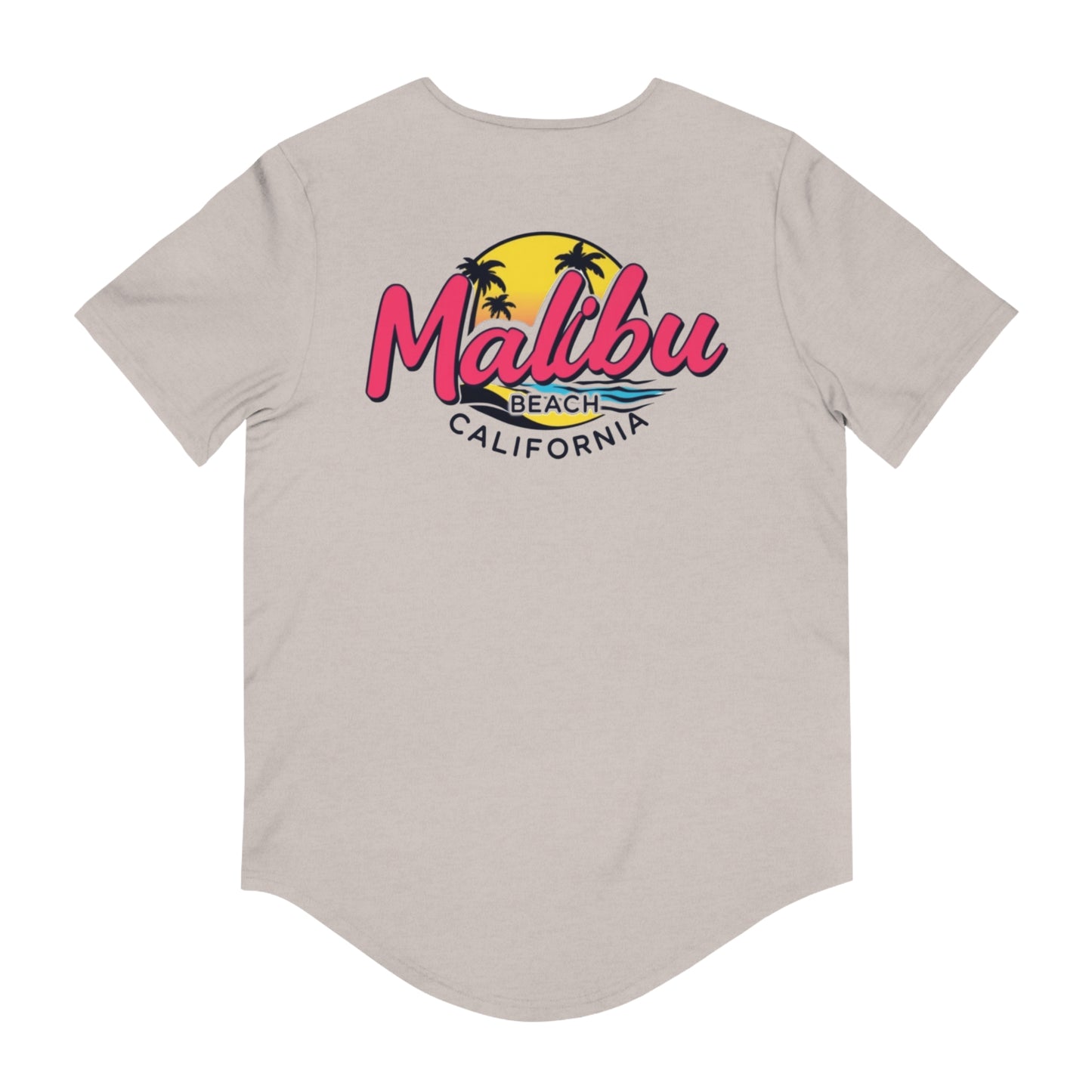 Retro Malibu Men's Jersey Curved Hem Tee