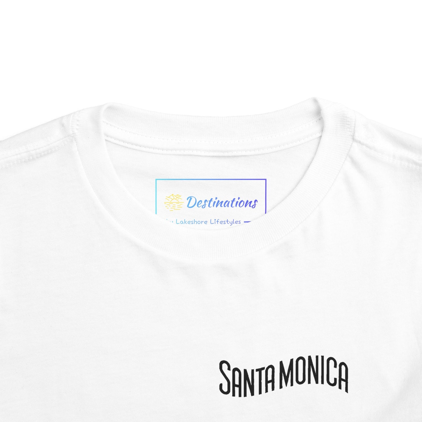 Vibrant Santa Monica Unisex Toddler Short Sleeve Tee