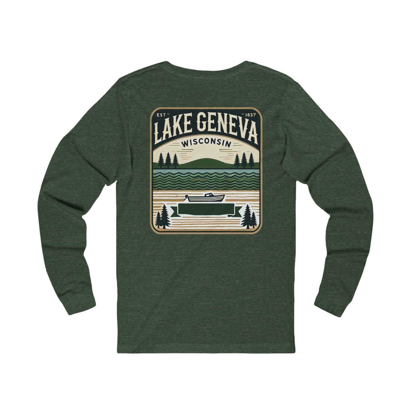 Vintage Lake Geneva Unisex Jersey Long Sleeve Tee