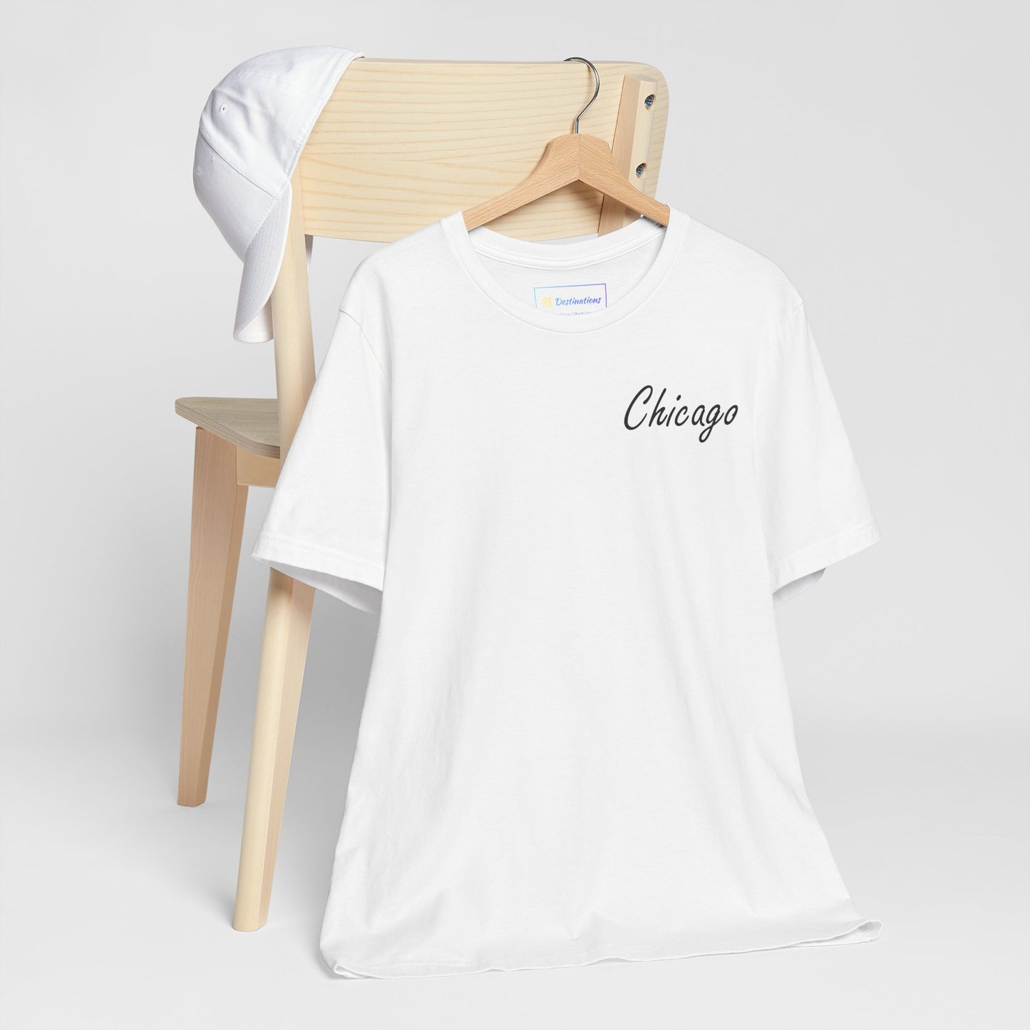 Elegant Chicago Skyline Unisex Jersey Short Sleeve Tee