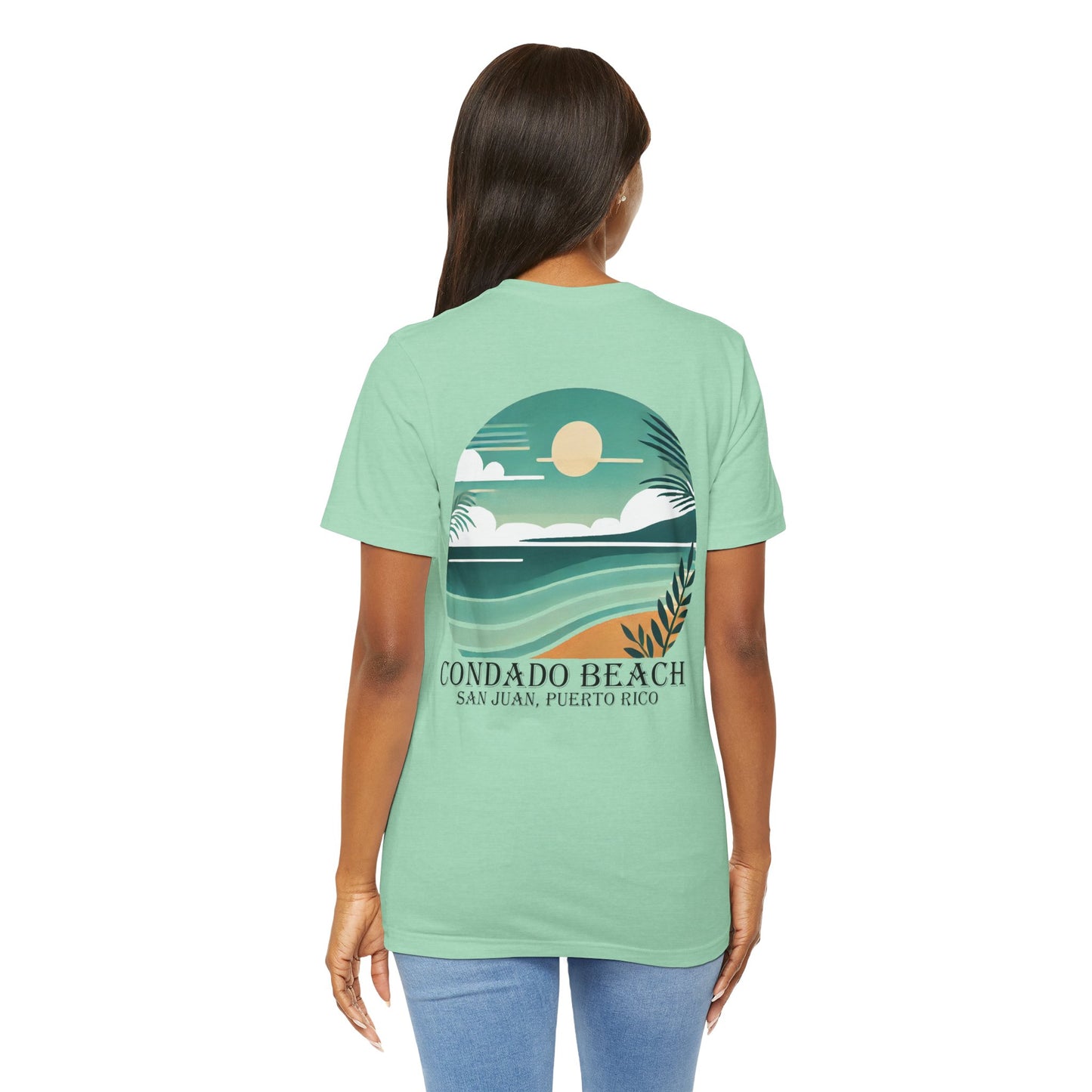 Coastal Vibes Condado Beach Unisex Jersey Short Sleeve Tee