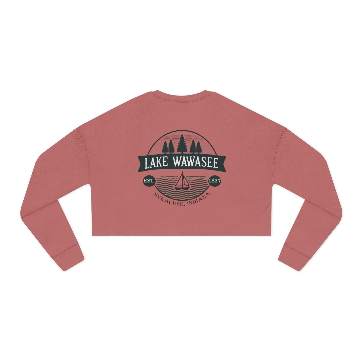 Vintage Lake Wawasee Women's Cropped Sweatshirt