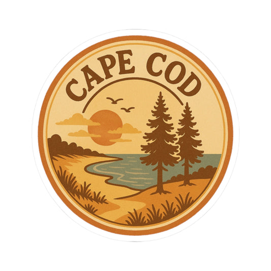 Rustic Cape Cod Kiss-Cut Sticker