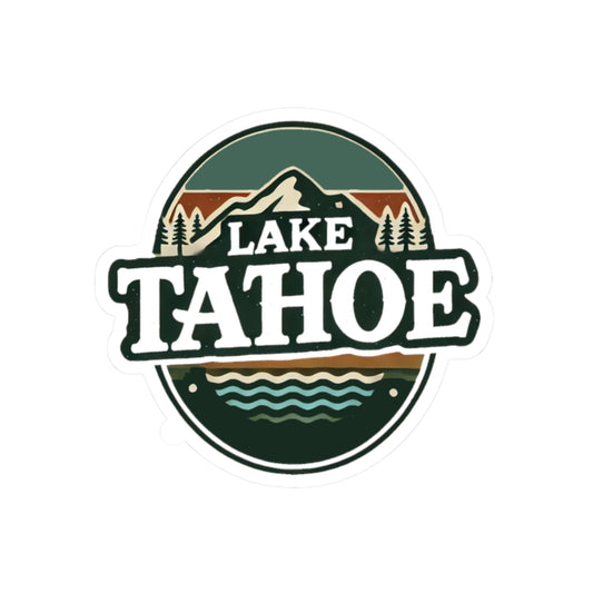 Vintage Lake Tahoe Kiss-Cut Sticker