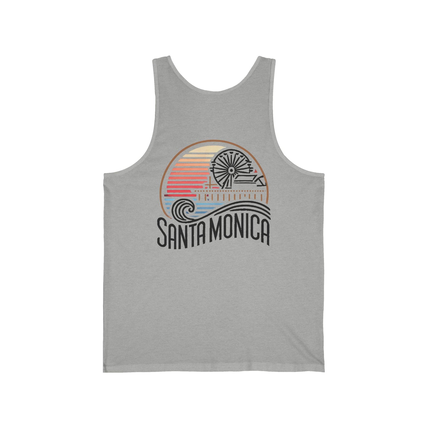 Vibrant Santa Monica Unisex Jersey Tank
