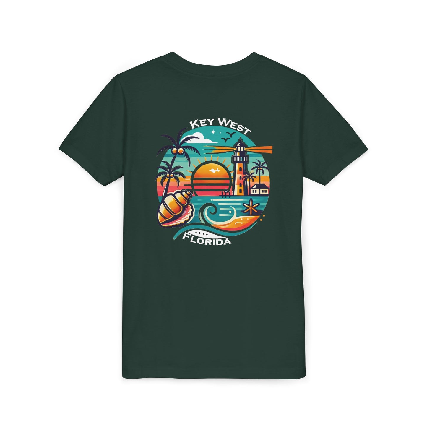 Vibrant Key West Youth Short Sleeve Tee