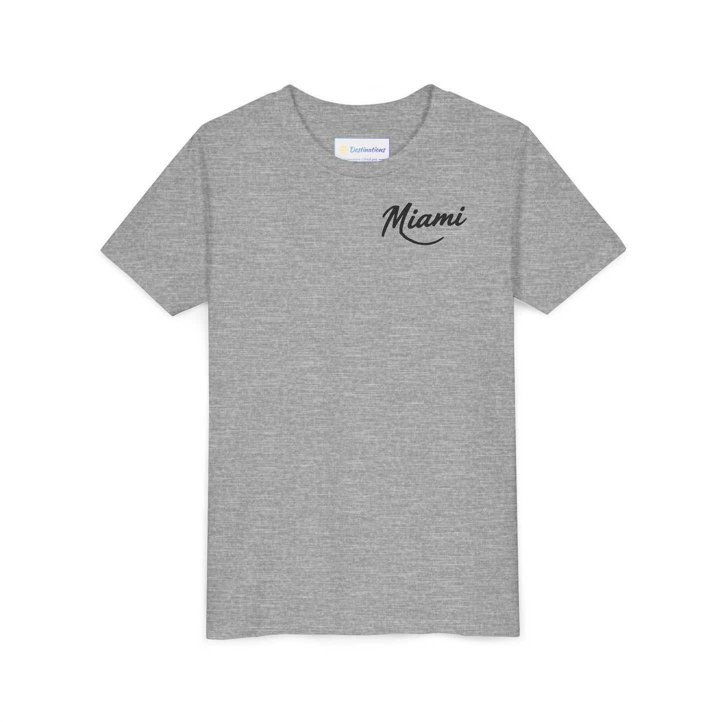 Retro Miami Unisex Youth Short Sleeve Tee
