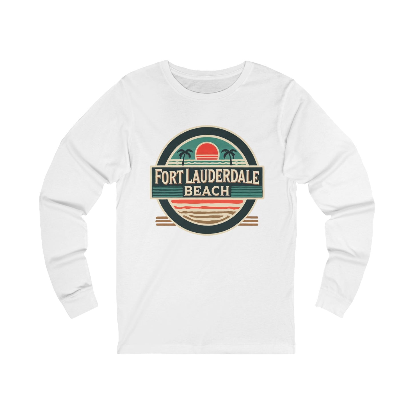 Vintage Fort Lauderdale Unisex Jersey Long Sleeve Tee