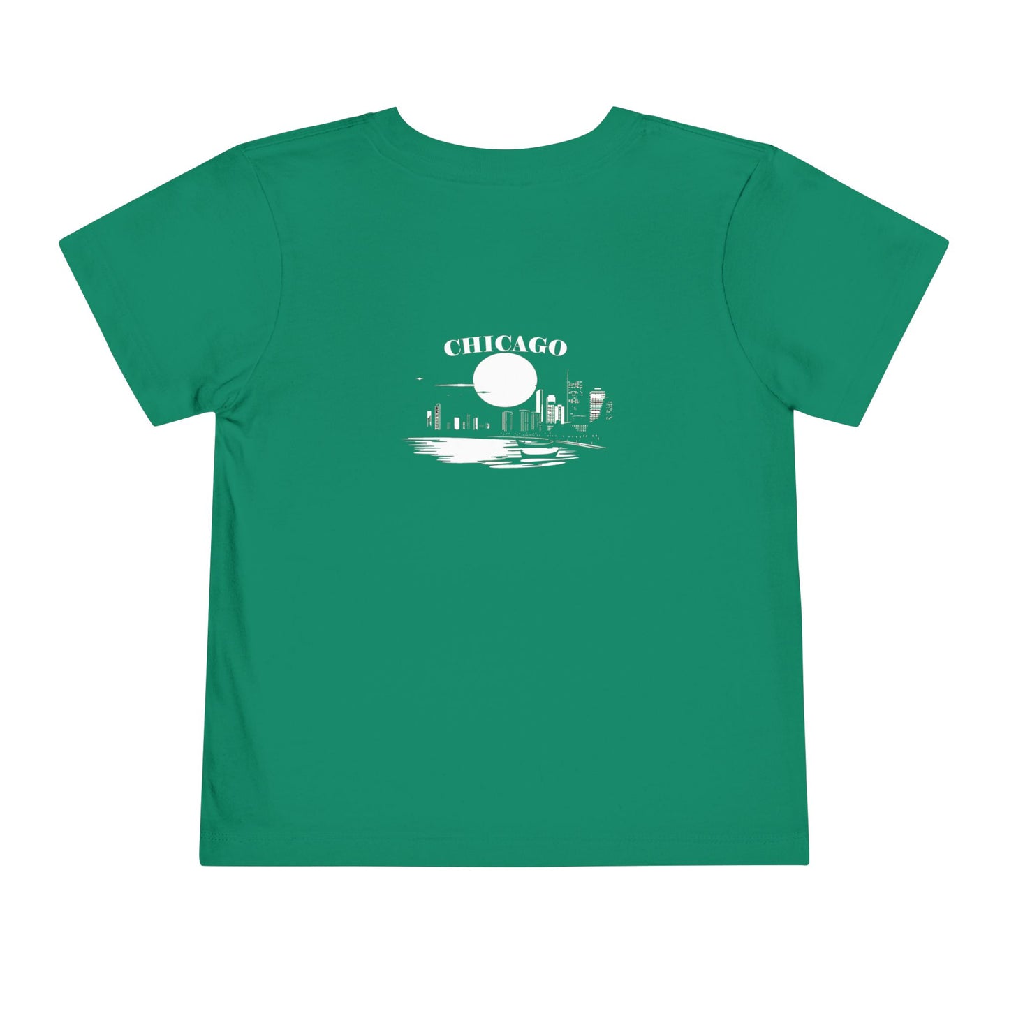 Mystery Noir Chicago Skyline Sunset Unisex Toddler Short Sleeve Tee