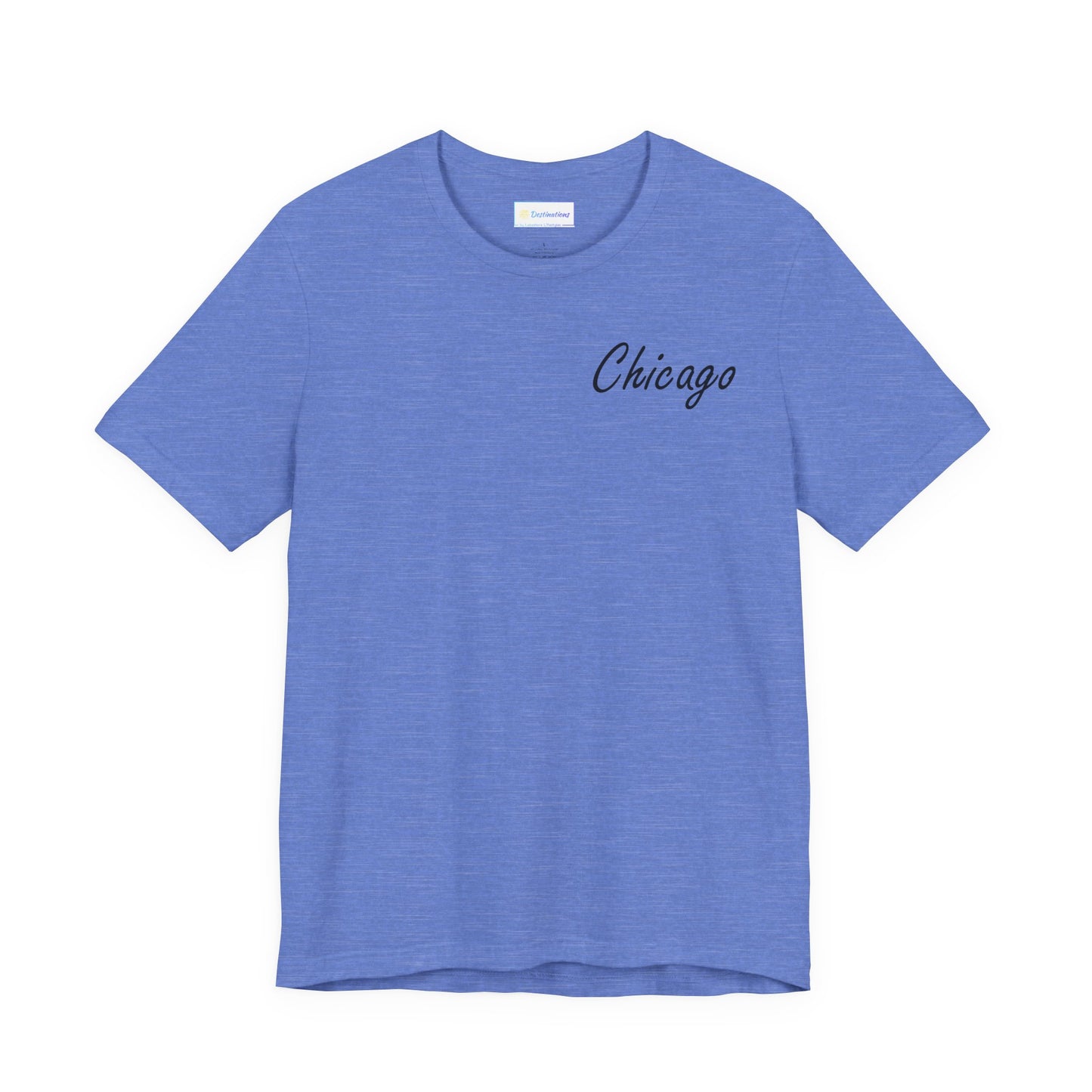 Elegant Chicago Skyline Unisex Jersey Short Sleeve Tee