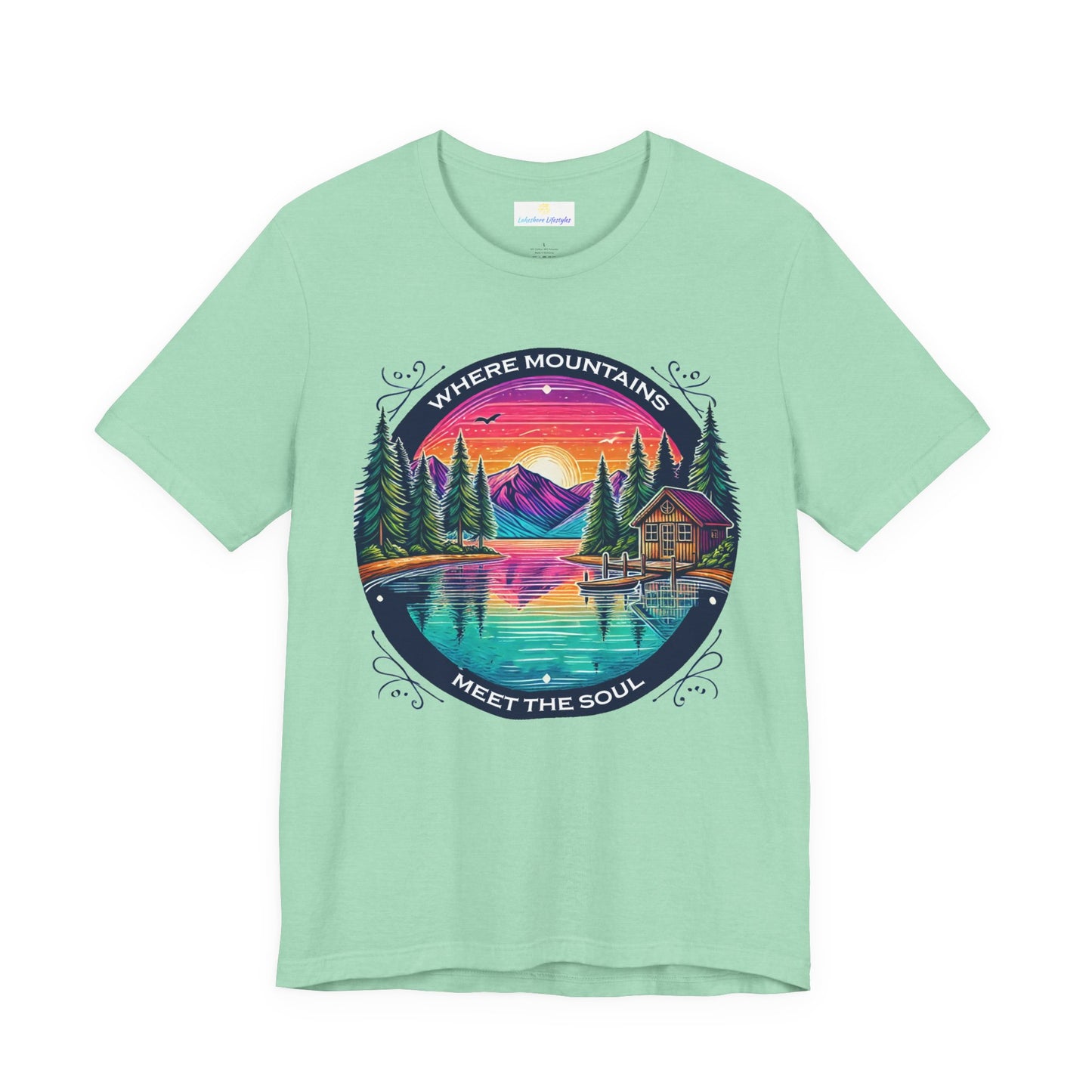 Where Mountains Meet the Soul Short Sleeve Tee