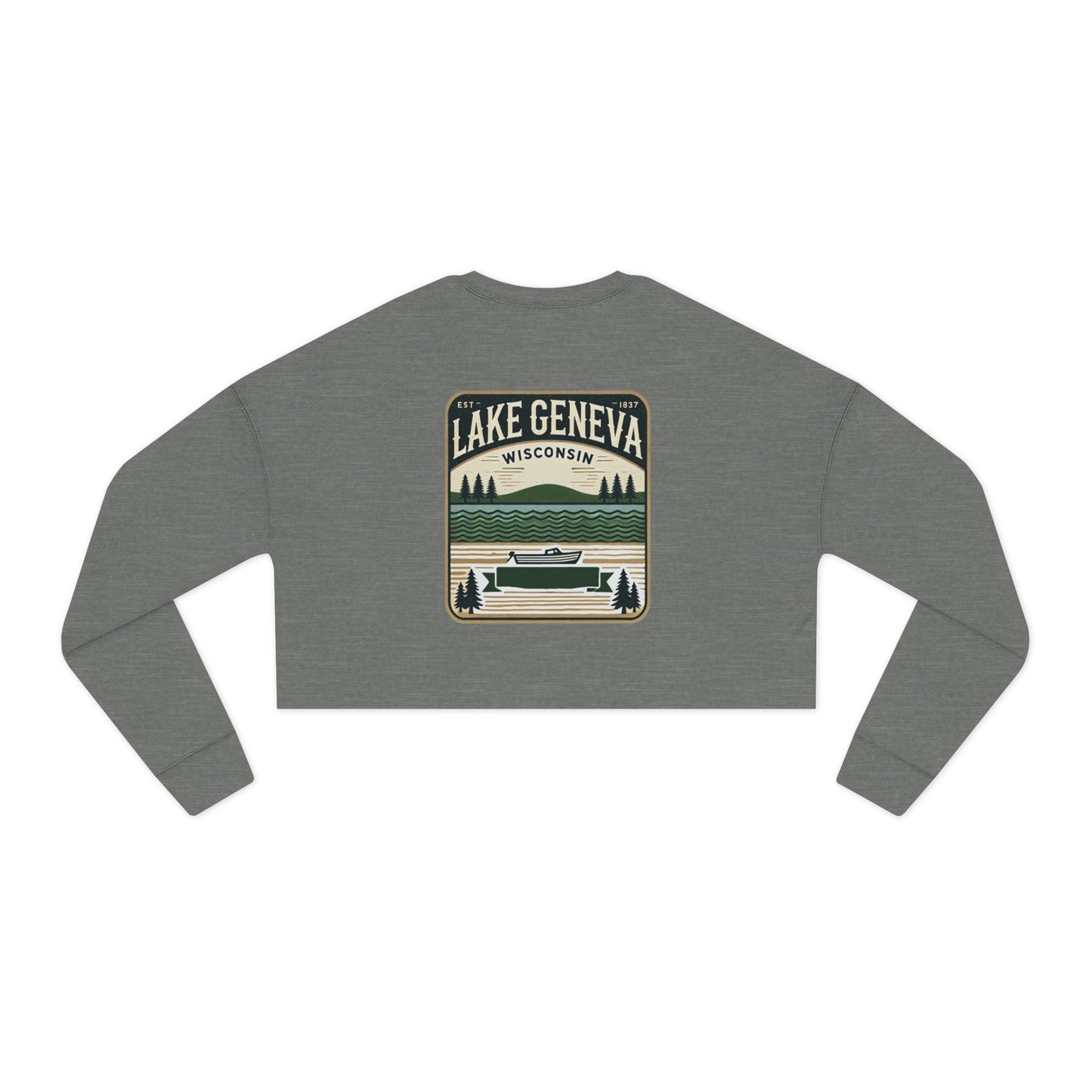 Vintage Lake Geneva Women's Cropped Sweatshirt